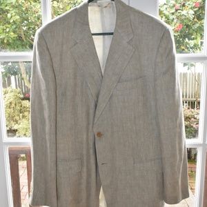 Hermes Linen Jacket, Tan, Size 44, Like New!